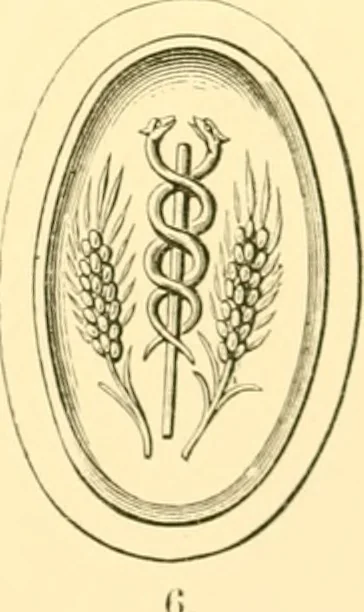 An illustration from Antique gems and rings, 1872, leaf 140