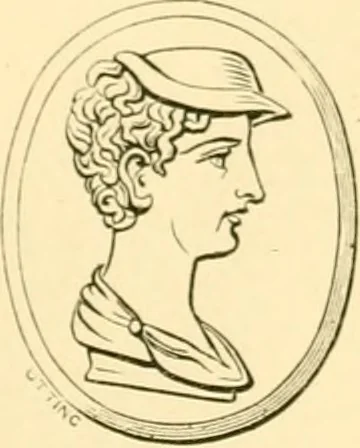 An illustration from Antique gems and rings, 1872, leaf 140
