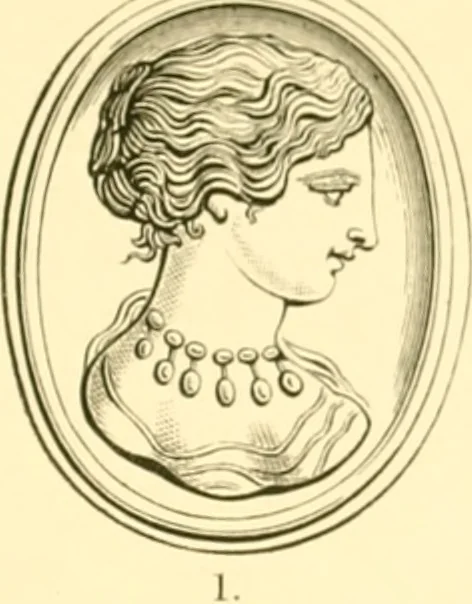 An illustration from Antique gems and rings, 1872, leaf 142