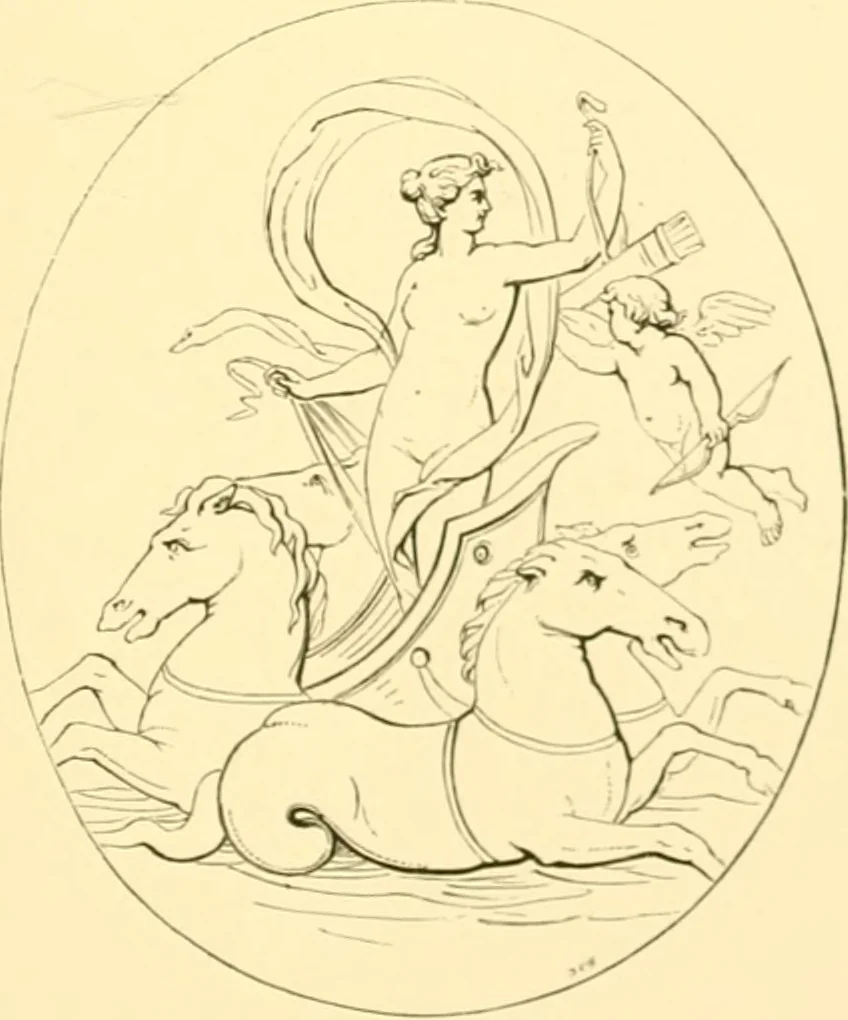 An illustration from Antique gems and rings, 1872, leaf 142