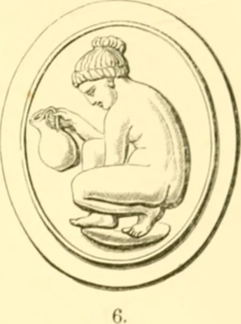 An illustration from Antique gems and rings, 1872, leaf 144