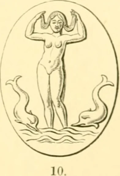 An illustration from Antique gems and rings, 1872, leaf 144