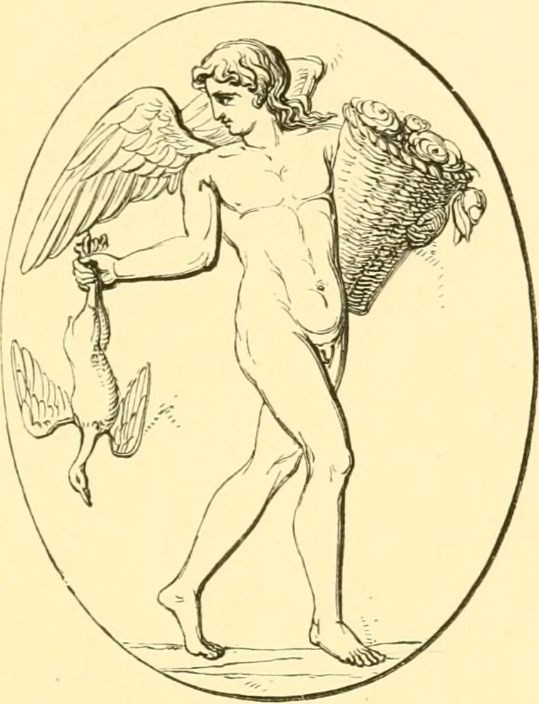 An illustration from Antique gems and rings, 1872, leaf 146