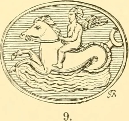 An illustration from Antique gems and rings, 1872, leaf 146