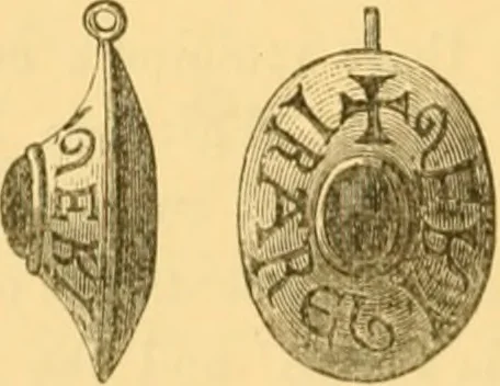An illustration from Antique gems and rings, 1872, leaf 15