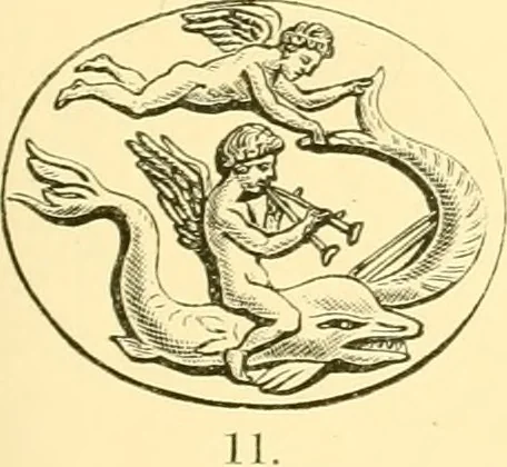 An illustration from Antique gems and rings, 1872, leaf 150