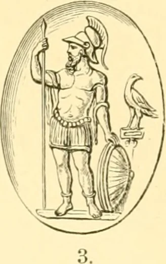 An illustration from Antique gems and rings, 1872, leaf 152