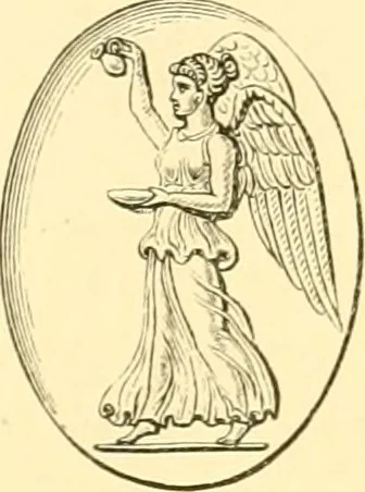 An illustration from Antique gems and rings, 1872, leaf 152