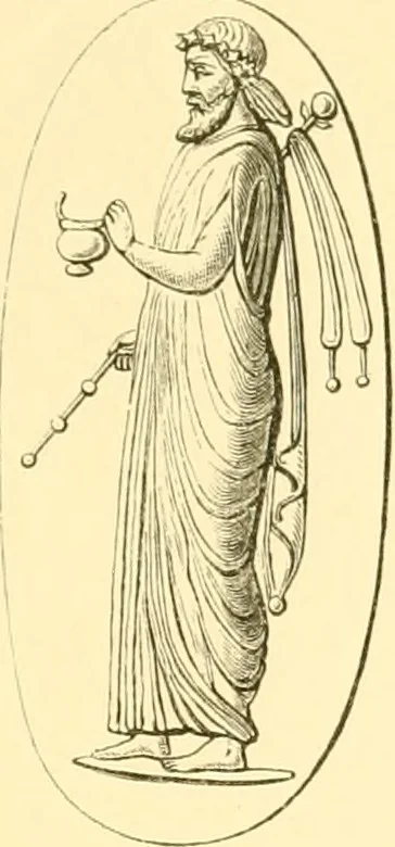 An illustration from Antique gems and rings, 1872, leaf 154