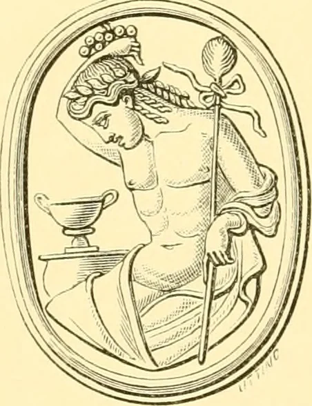 An illustration from Antique gems and rings, 1872, leaf 154