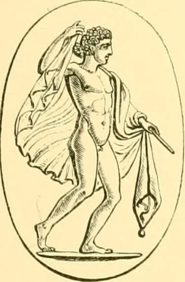 An illustration from Antique gems and rings, 1872, leaf 156