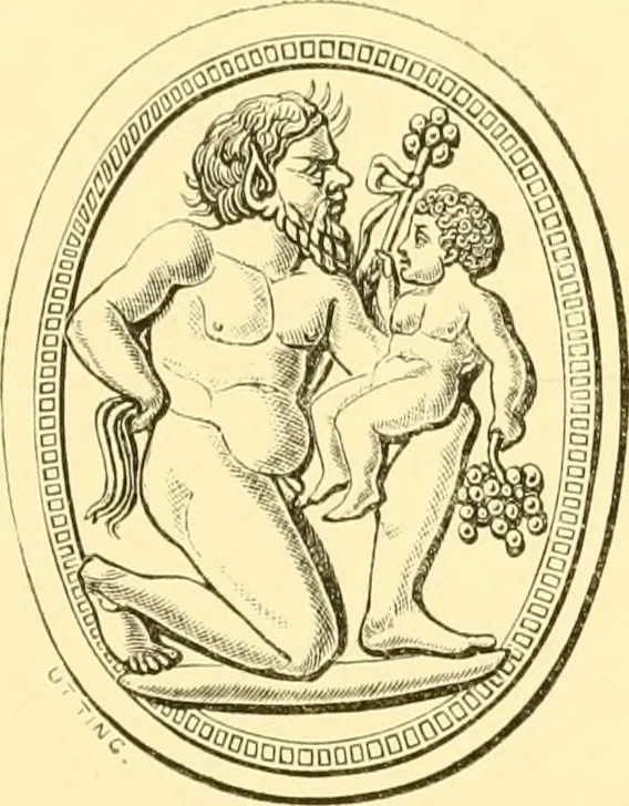 An illustration from Antique gems and rings, 1872, leaf 156