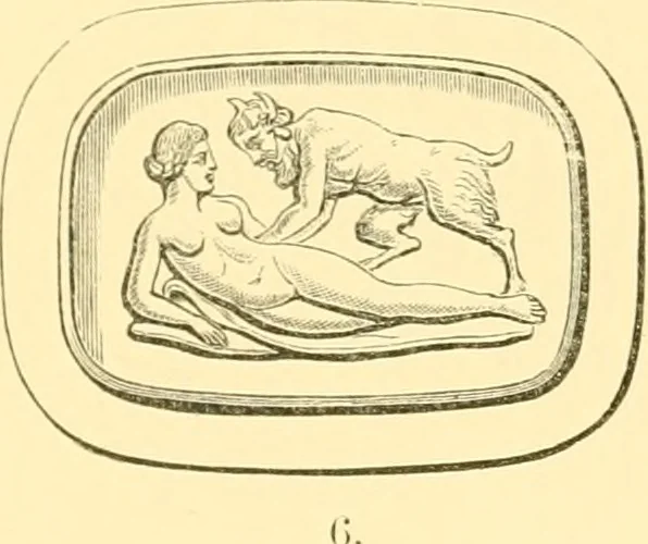 An illustration from Antique gems and rings, 1872, leaf 160