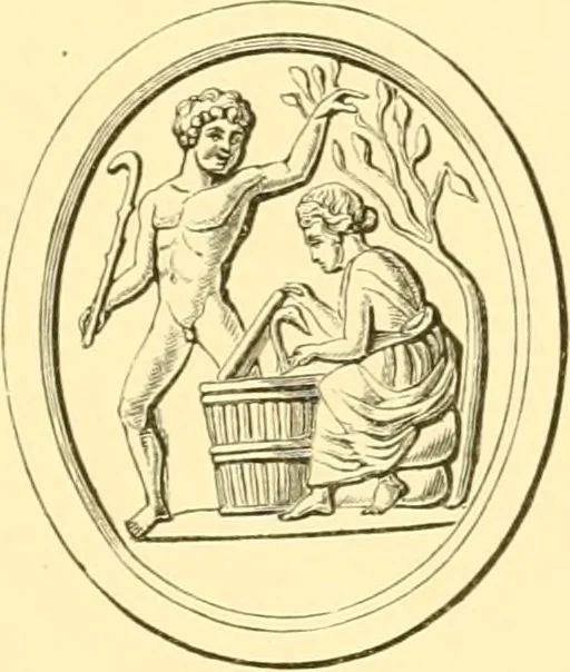 An illustration from Antique gems and rings, 1872, leaf 162