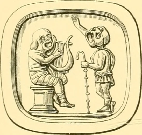 An illustration from Antique gems and rings, 1872, leaf 162