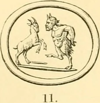 An illustration from Antique gems and rings, 1872, leaf 162