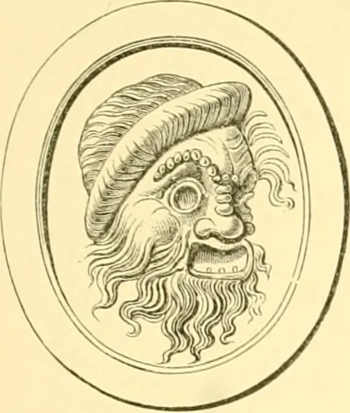 An illustration from Antique gems and rings, 1872, leaf 164