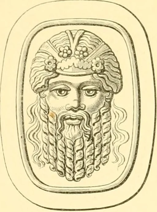 An illustration from Antique gems and rings, 1872, leaf 164