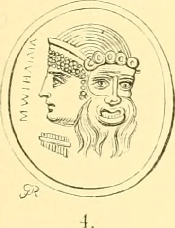 An illustration from Antique gems and rings, 1872, leaf 164