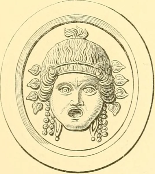 An illustration from Antique gems and rings, 1872, leaf 164
