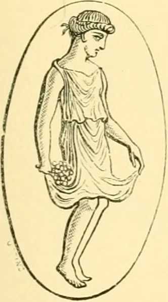 An illustration from Antique gems and rings, 1872, leaf 166