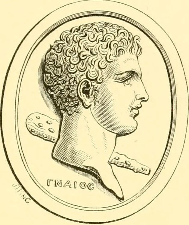 An illustration from Antique gems and rings, 1872, leaf 168