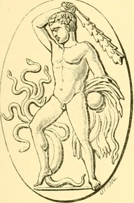 An illustration from Antique gems and rings, 1872, leaf 170