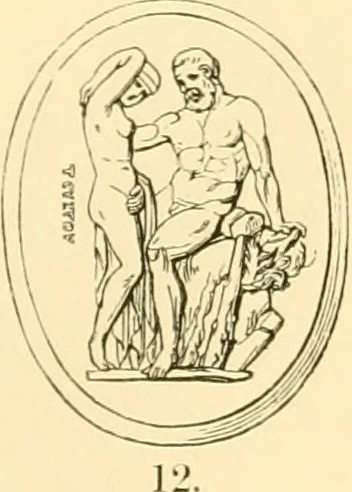 An illustration from Antique gems and rings, 1872, leaf 170