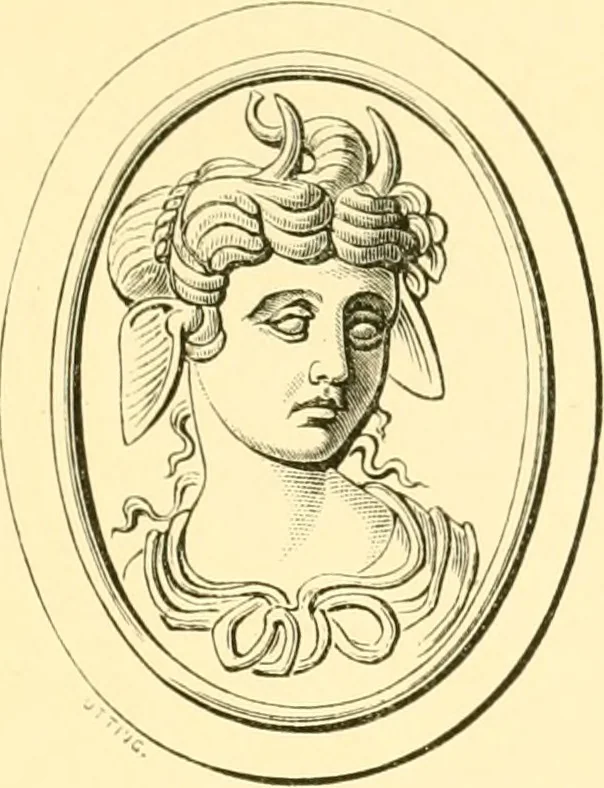 An illustration from Antique gems and rings, 1872, leaf 172