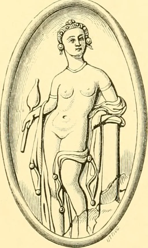 An illustration from Antique gems and rings, 1872, leaf 172