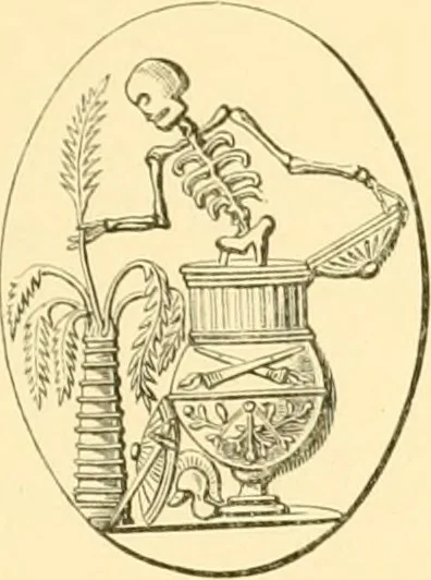 An illustration from Antique gems and rings, 1872, leaf 174
