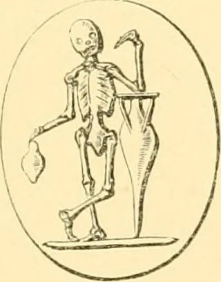 An illustration from Antique gems and rings, 1872, leaf 174