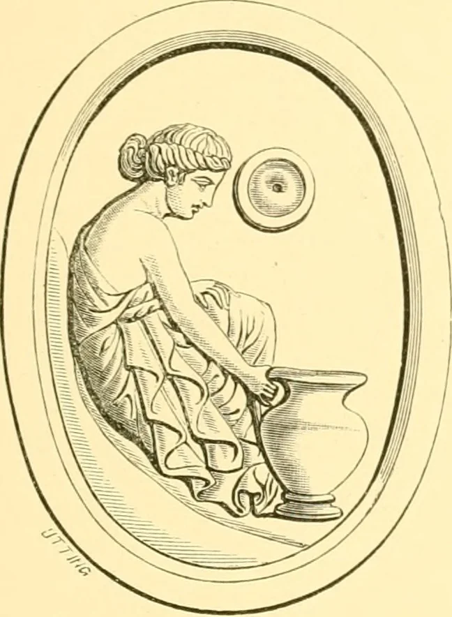 An illustration from Antique gems and rings, 1872, leaf 178