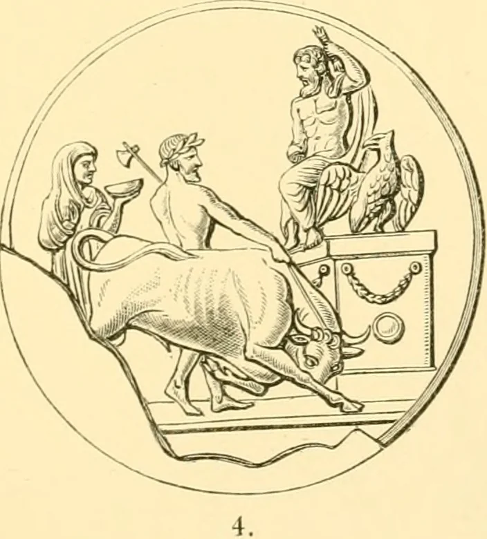 An illustration from Antique gems and rings, 1872, leaf 178