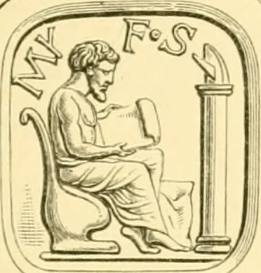 An illustration from Antique gems and rings, 1872, leaf 180