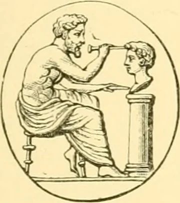 An illustration from Antique gems and rings, 1872, leaf 180