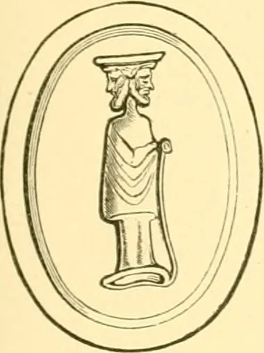 An illustration from Antique gems and rings, 1872, leaf 182