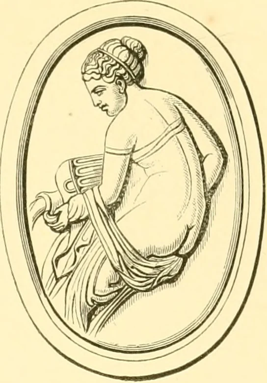 An illustration from Antique gems and rings, 1872, leaf 188