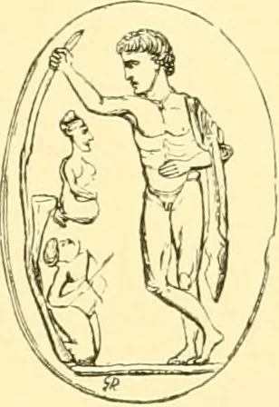 An illustration from Antique gems and rings, 1872, leaf 188