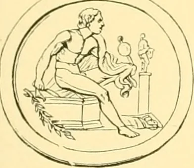 An illustration from Antique gems and rings, 1872, leaf 196