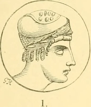An illustration from Antique gems and rings, 1872, leaf 200