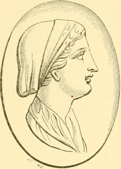 An illustration from Antique gems and rings, 1872, leaf 200