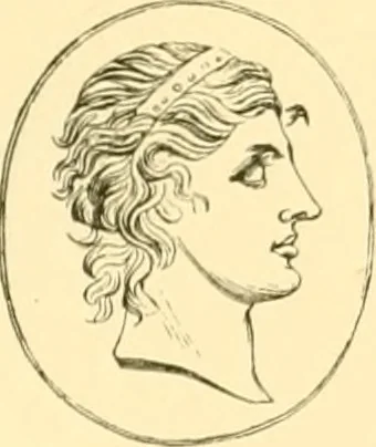 An illustration from Antique gems and rings, 1872, leaf 202