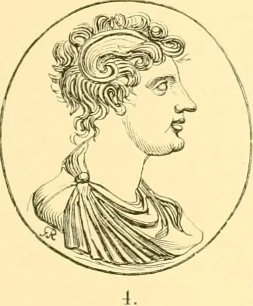 An illustration from Antique gems and rings, 1872, leaf 202