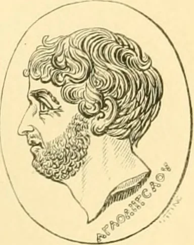 An illustration from Antique gems and rings, 1872, leaf 202
