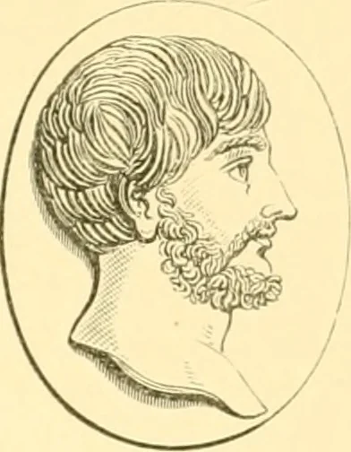 An illustration from Antique gems and rings, 1872, leaf 204