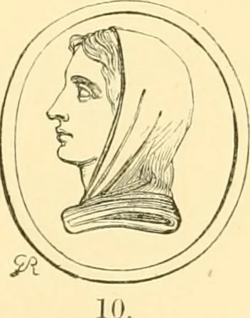 An illustration from Antique gems and rings, 1872, leaf 206