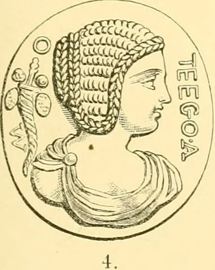 An illustration from Antique gems and rings, 1872, leaf 208