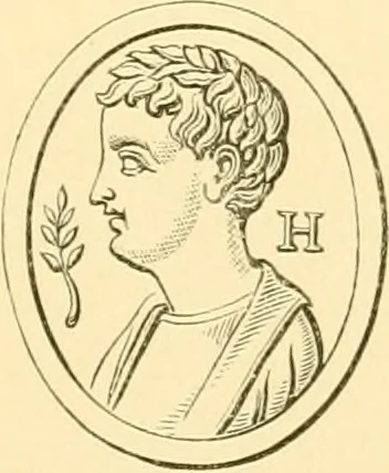An illustration from Antique gems and rings, 1872, leaf 208