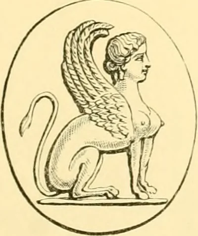 An illustration from Antique gems and rings, 1872, leaf 218